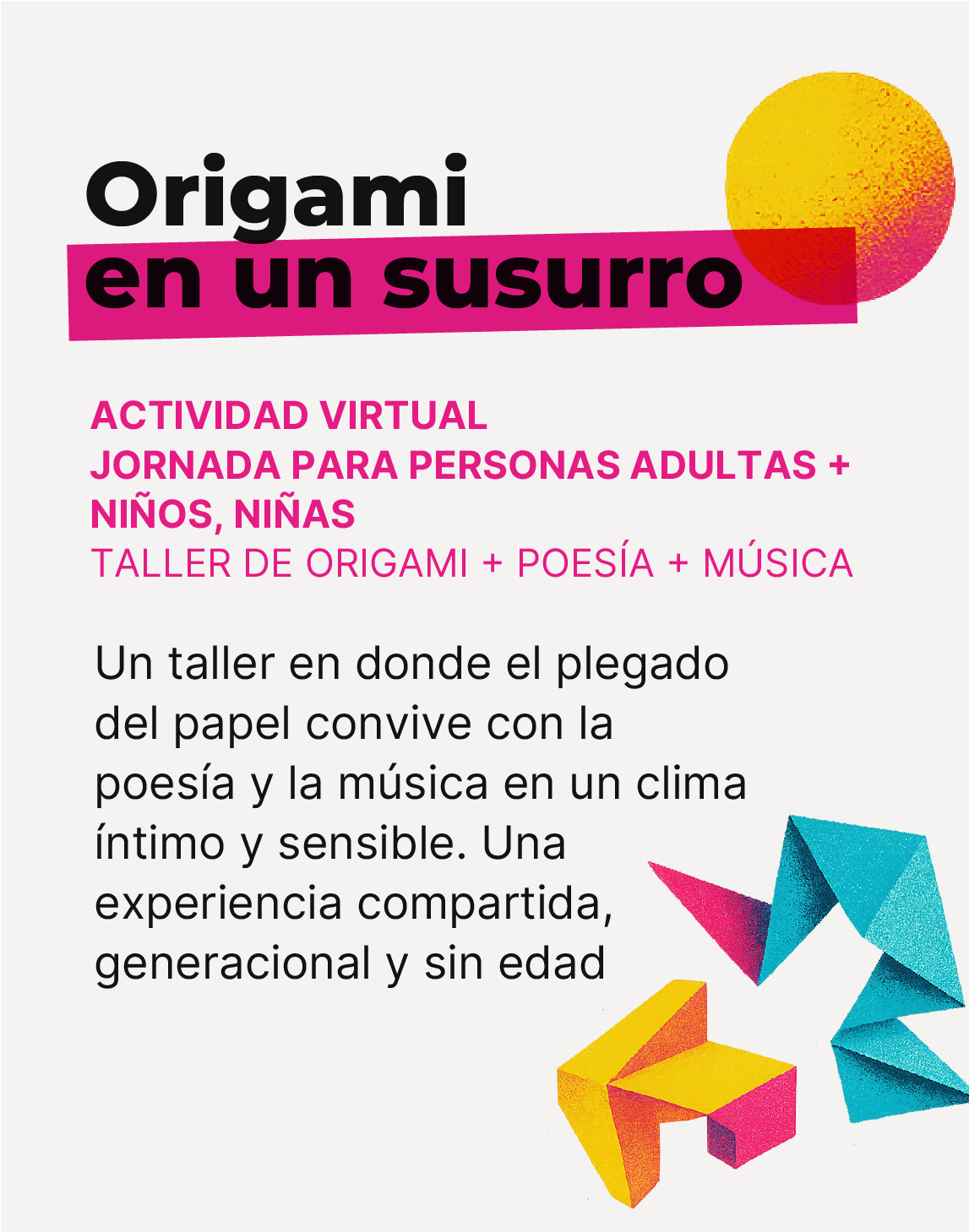 cursos Orignami en un susurro